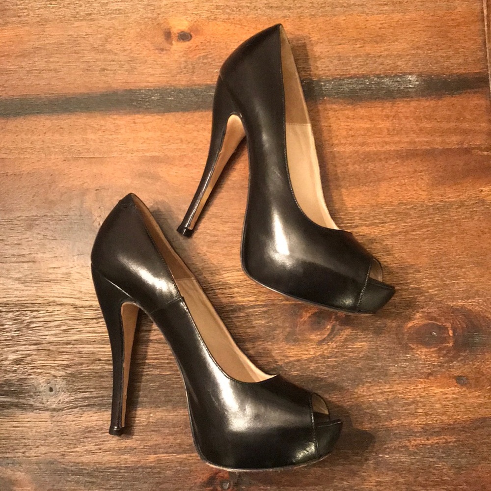 Charles David Platform Peep Toe Heels